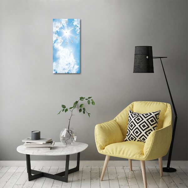 Nástěnné hodiny tiché Mraky na nebi pl_zsp_30x60_f_67625957