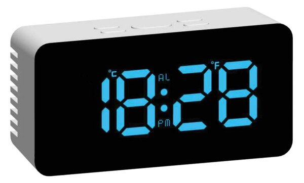 JVD Digitální budík do sítě s modrými LED svítícími čísly JVD SB3658.5
