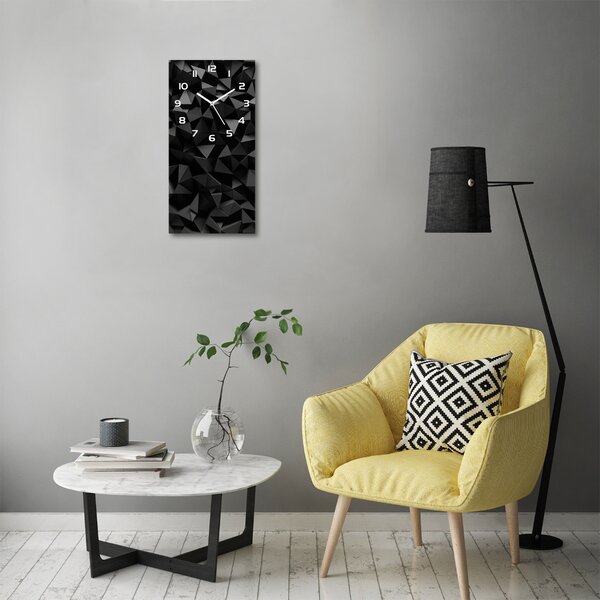 Nástěnné skleněné hodiny Abstrakce 3D pl_zsp_30x60_f_72900268