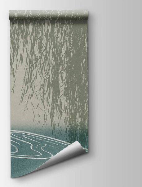 Fototapeta Voda s vrbou, Fototapety s japonskou zahradou, Populární fototapety, t00599 - Tapeko.co.cz
