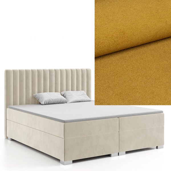 MD Kontinentální Boxspring postel VELA 120x200 výběr z barev KRONOS_01