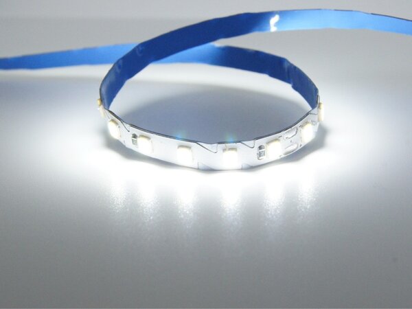 LED pásek OHEBNÝ 6mm 7,2W/m, 24V, IP20, 120LED/m, SMD2835, 6500K