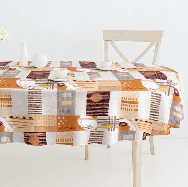 Ubrus PVC oválný PVC FL-1759-01 - Modern(různé velikosti)