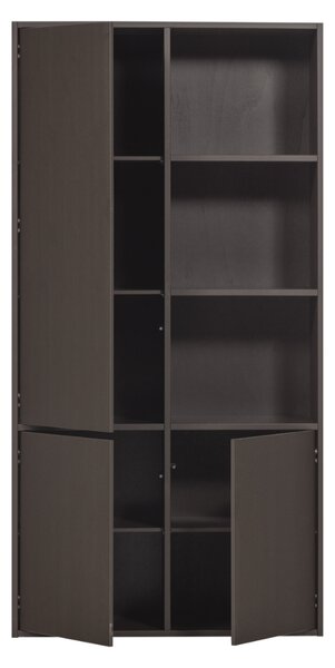 WOOOD Hnědá dřevěná modulární skříň Meggy 215 x 108 cm, levá