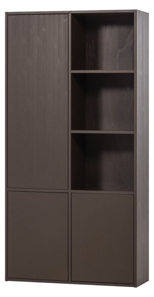 WOOOD Hnědá dřevěná modulární skříň Meggy 215 x 108 cm, levá