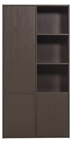 WOOOD Hnědá dřevěná modulární skříň Meggy 215 x 108 cm, levá