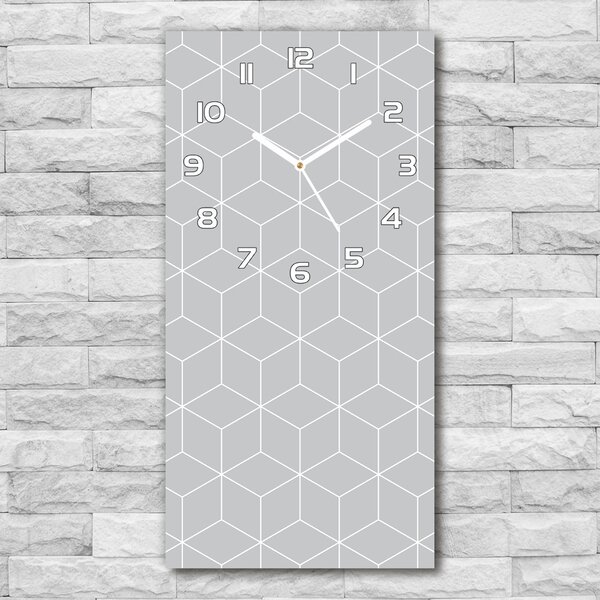 Nástěnné hodiny tiché Geometrické pozadí pl_zsp_30x60_f_79094648