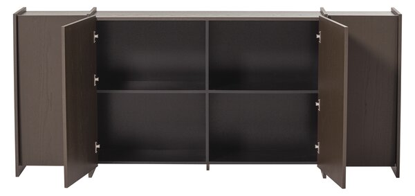 WOOOD Hnědá dřevěná komoda Brock 200 x 44 cm