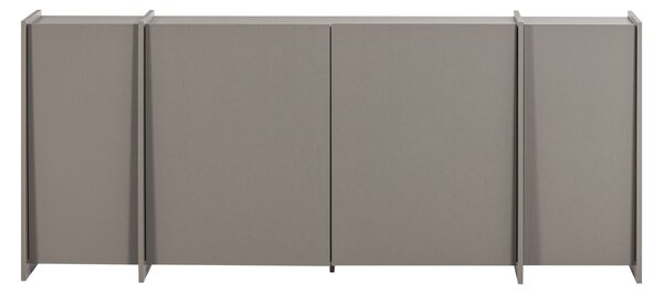 WOOOD Šedá dřevěná komoda Brock 200 x 44 cm