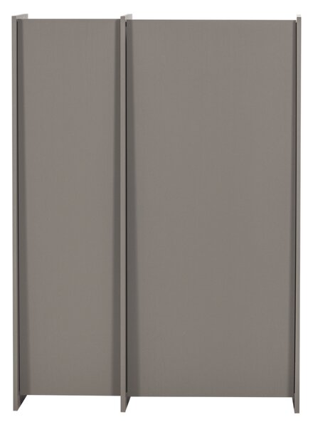 WOOOD Šedá dřevěná komoda Brock 102 x 44 cm