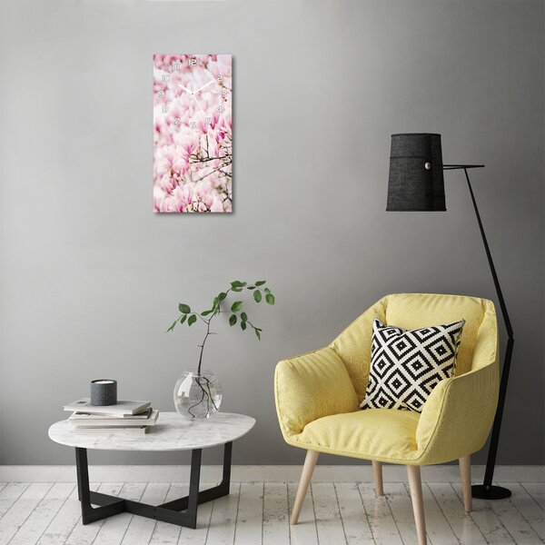 Nástěnné hodiny tiché Květ magnolie pl_zsp_30x60_f_81680689