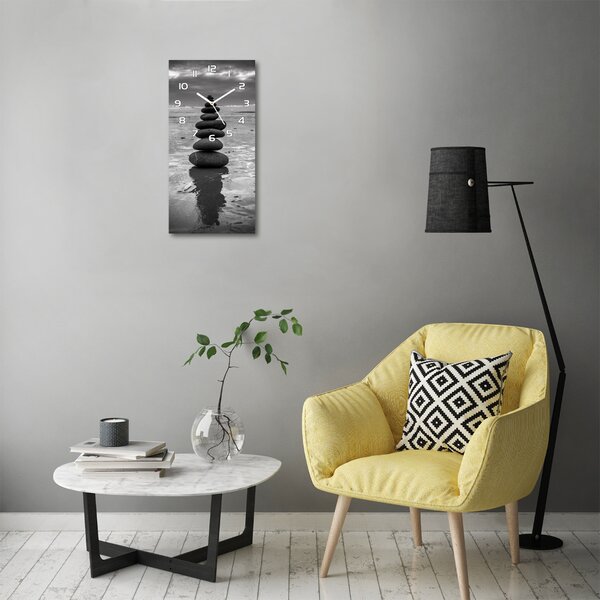Nástěnné hodiny Kamení na pláži pl_zsp_30x60_f_82042722