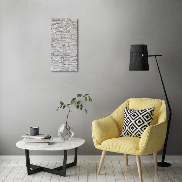 Nástěnné hodiny tiché Zeď z kamenů pl_zsp_30x60_f_83343347