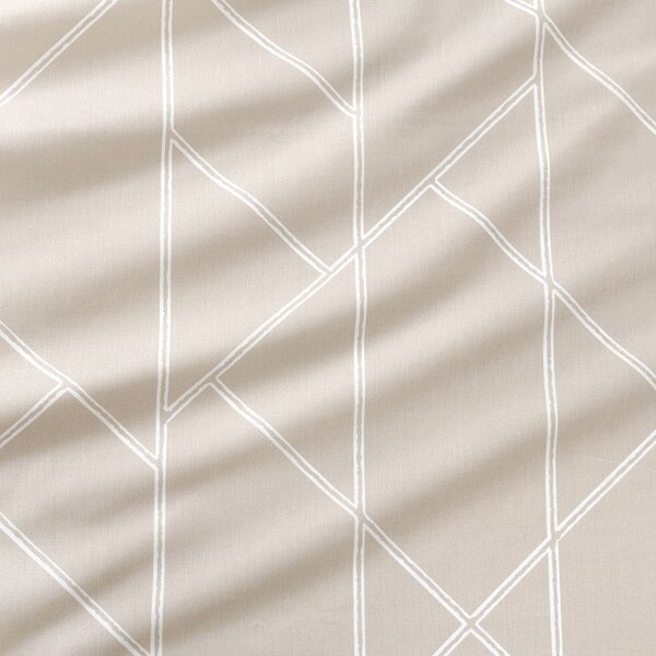 Goldea bavlněné plátno - geometrické linie na latte 160 cm