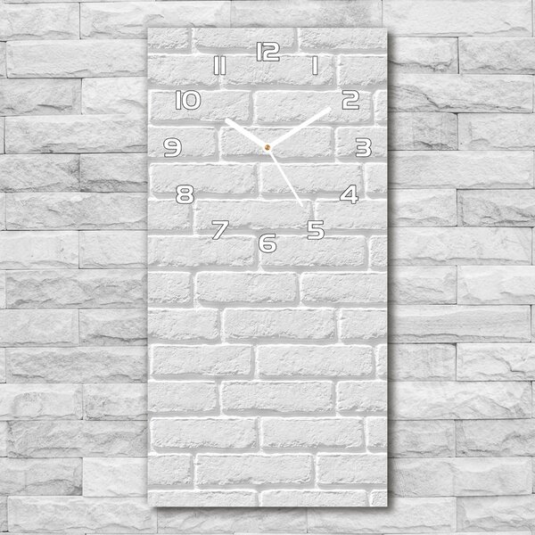 Nástěnné skleněné hodiny Zděná zeď pl_zsp_30x60_f_84571096