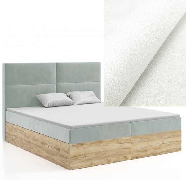 MD Kontinentální Boxspring postel NAOMI 140x200 výběr z barev MANILA_00