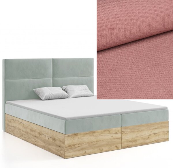 MD Kontinentální Boxspring postel NAOMI 140x200 výběr z barev KRONOS_29