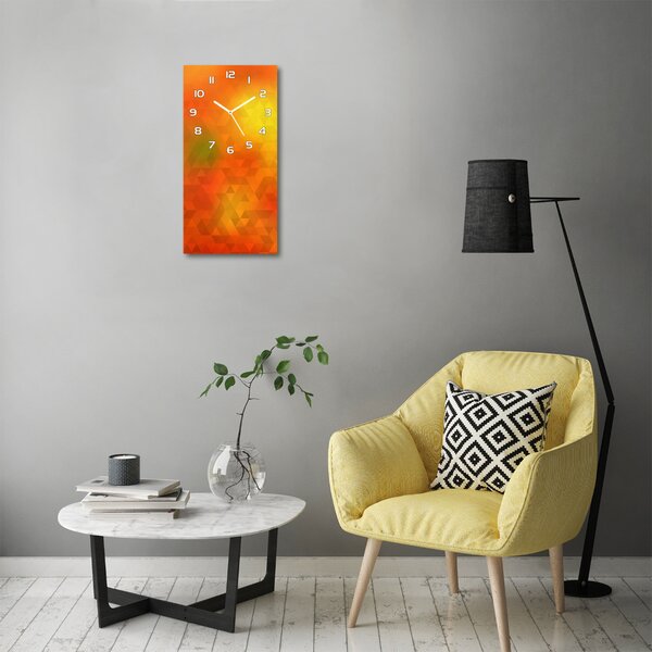 Nástěnné hodiny Abstrakce trojúhelníky pl_zsp_30x60_f_86895564