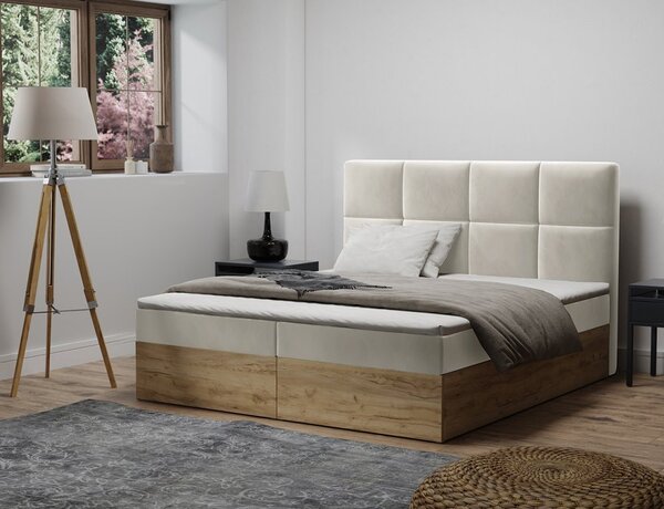 MD Kontinentální Boxspring postel MADISON 120x200 výběr z barev MANILA_26