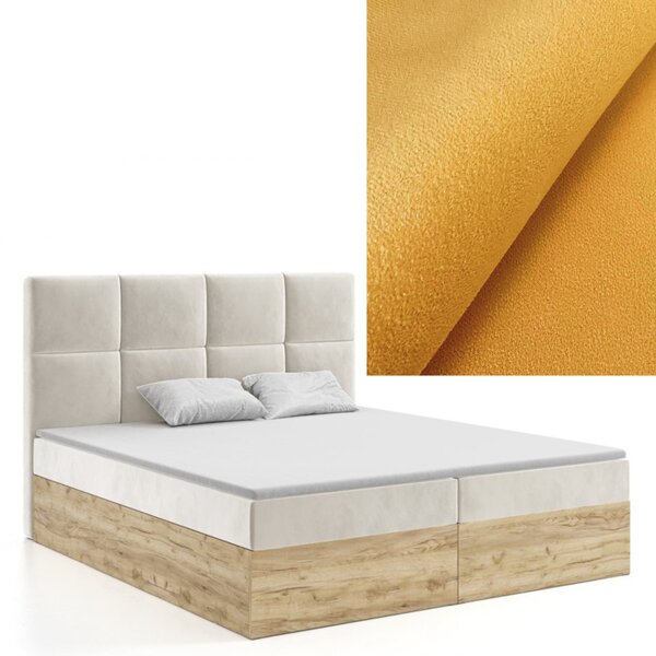 MD Kontinentální Boxspring postel MADISON 140x200 výběr z barev MANILA_32