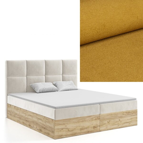 MD Kontinentální Boxspring postel MADISON 140x200 výběr z barev KRONOS_01