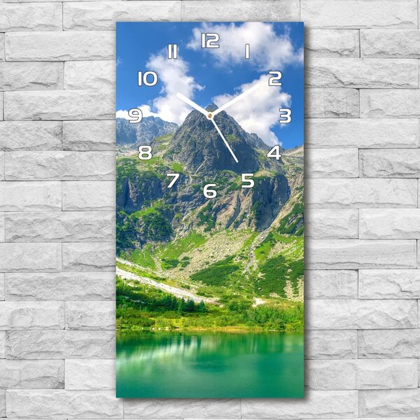 Nástěnné hodiny tiché Jezero v horách pl_zsp_30x60_f_92038877