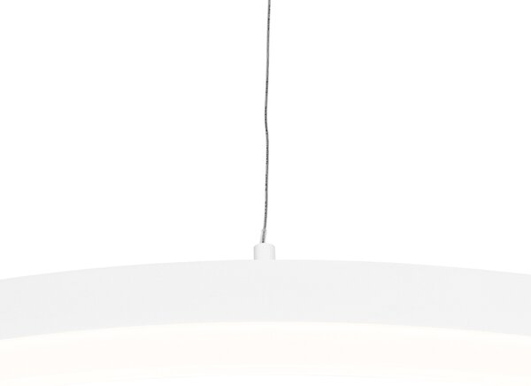 Designové závěsné svítidlo bílé 60 cm vč. LED 3-stupňové stmívatelné - Anello