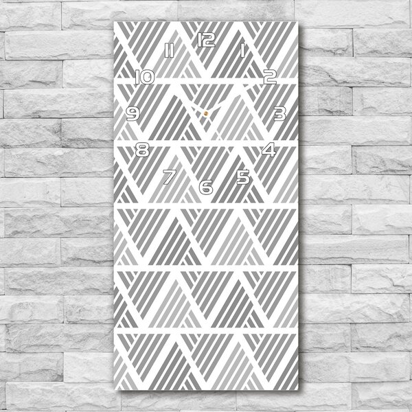 Nástěnné hodiny tiché Geometrické pozadí pl_zsp_30x60_f_93152415