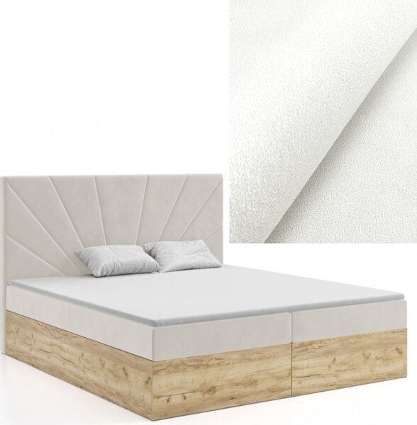 MD Kontinentální Boxspring postel FLORENCE 140x200 výběr z barev MANILA_00