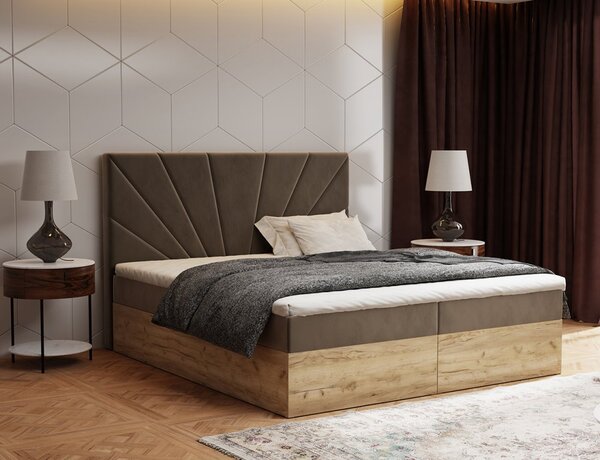 MD Kontinentální Boxspring postel FLORENCE 140x200 výběr z barev MANILA_04