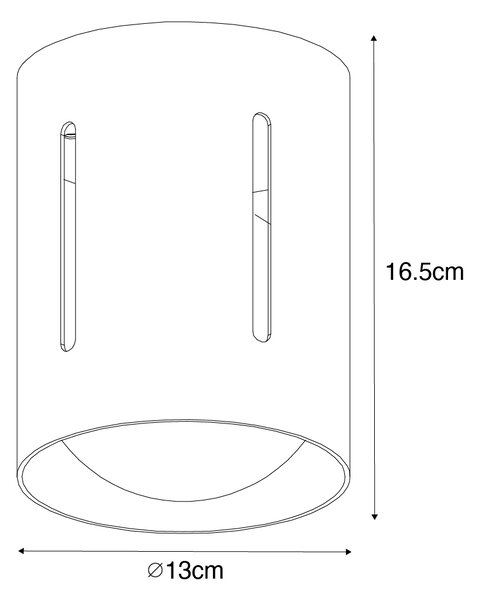 Designové stropní svítidlo bílé - Yana