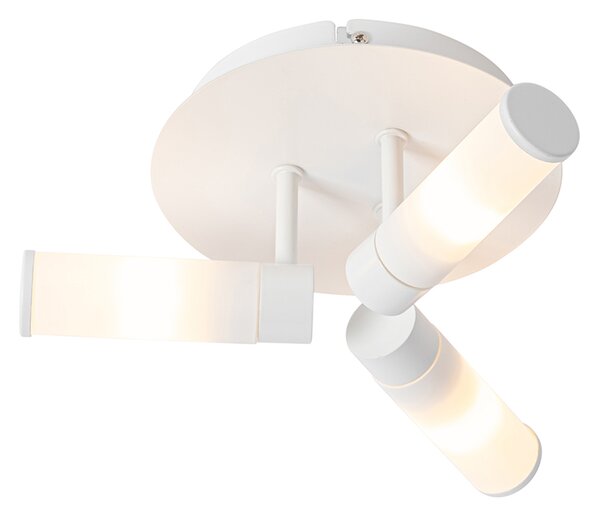 Moderní koupelnové stropní svítidlo bílé 3-svítidlo IP44 - Vana
