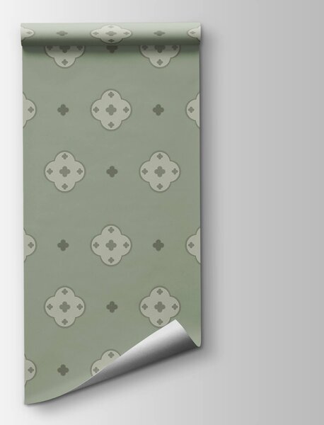 Fototapeta Vzor z křížků na zeleném pozadí, Moderní fototapety, Populární fototapety, t00655 - Tapeko.co.cz
