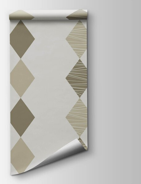 Fototapeta Vzor z kosočtverců na bílém pozadí, Geometrické fototapety, Populární fototapety, t00659 - Tapeko.co.cz