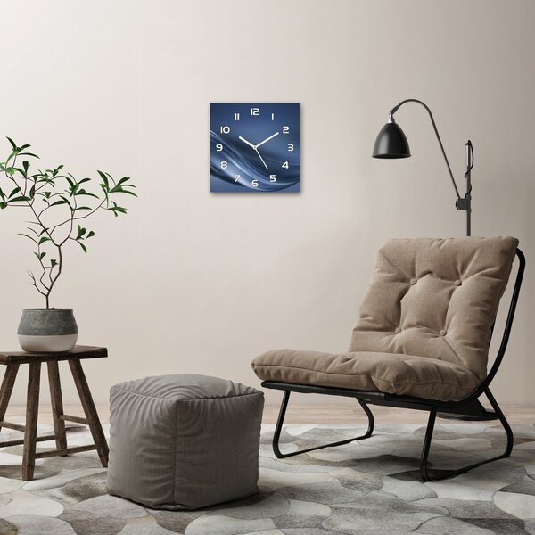 Skleněné hodiny na stěnu Šedá vlna pl_zsk_30x30_f_110732966