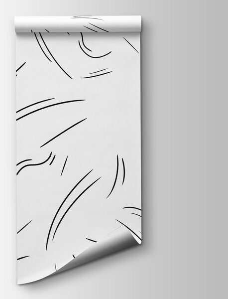 Fototapeta Černé čáry na bílém pozadí, Abstraktní fototapety, Populární fototapety, t00665 - Tapeko.co.cz
