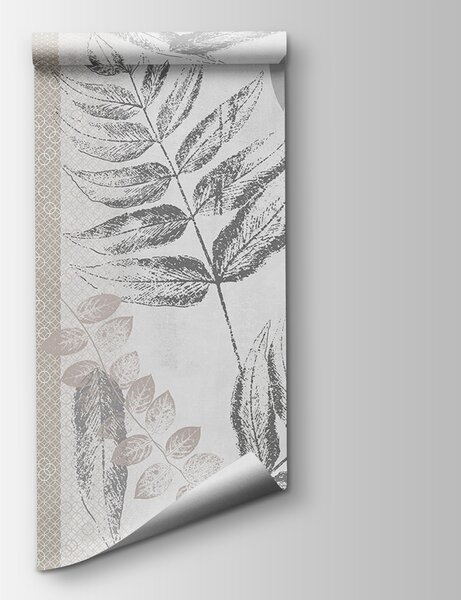 Fototapeta Botanické vzory v tlumených tónech, Květinové fototapety, Populární fototapety, u97025 - Tapeko.co.cz