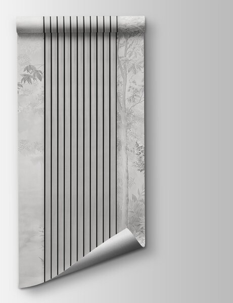 Fototapeta Stěna s vysokou svislou linií, Pruhované fototapety, Populární fototapety, w00670v3 - Tapeko.co.cz
