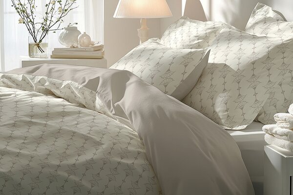 Florella Saténové polvečení Sante Beige Rozměr: 70x90 + 140x200 cm