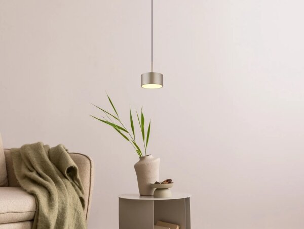 Globo 56964H - LED Lustr na lanku RAYMOND LED/12W/230V 3000K pr. 15 cm mosaz