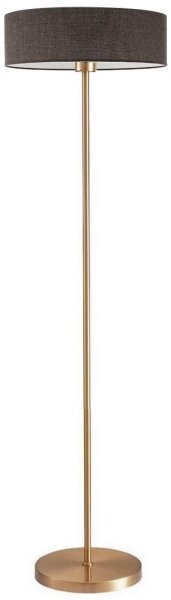 LED Stojací lampa TUNJA 1xE27/20W/230V pr. 38 cm zlatá/hnědá