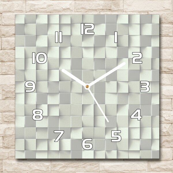 Skleněné hodiny čtverec Geometrické pozadí pl_zsk_30x30_f_145148210