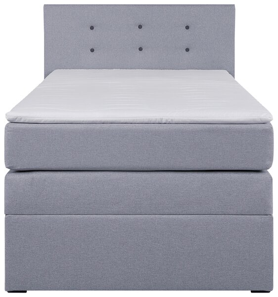 POSTEL BOXSPRING, 90/200 cm, barvy stříbra MID.YOU - Postele s úložným prostorem, Online Only