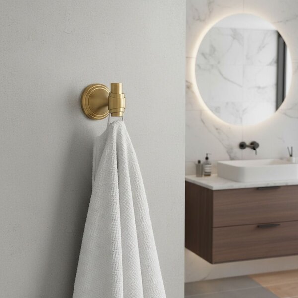 Koupelnový věšák 16101 Aristo Brushed Gold