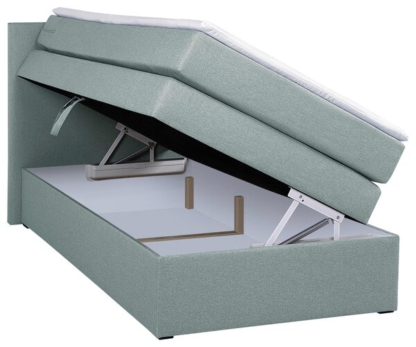 POSTEL BOXSPRING, 90/200 cm, mátově zelená MID.YOU - Postele s úložným prostorem, Online Only