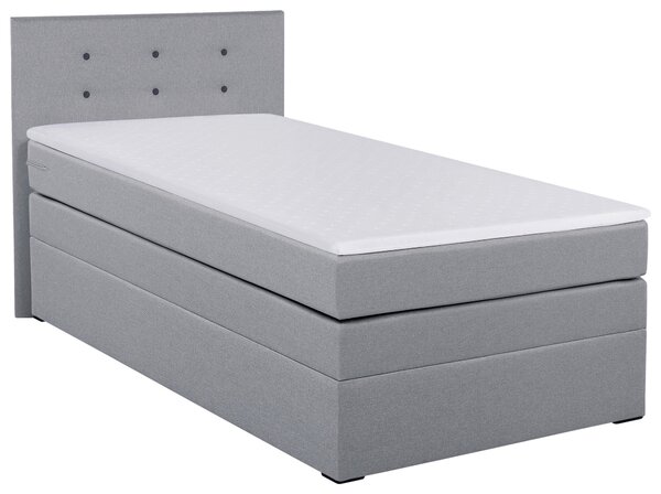 POSTEL BOXSPRING, 90/200 cm, barvy stříbra MID.YOU - Postele s úložným prostorem, Online Only