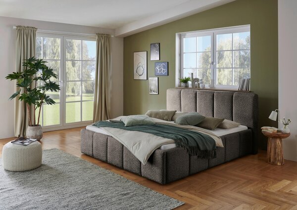 ČALOUNĚNÁ POSTEL, 180/200 cm, antracitová Xora - Manželské postele, Online Only