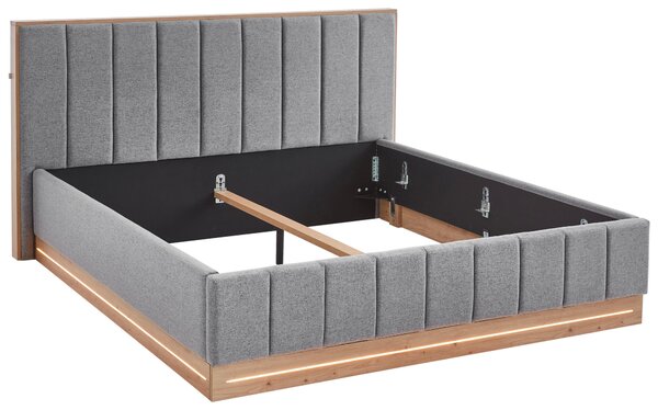 ČALOUNĚNÁ POSTEL, 180/200 cm, šedá Chameo - Manželské postele, Online Only