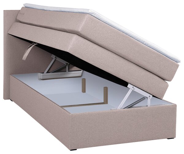 POSTEL BOXSPRING, 90/200 cm, růžová MID.YOU - Postele s úložným prostorem, Online Only