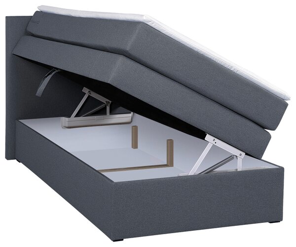 POSTEL BOXSPRING, 90/200 cm, antracitová MID.YOU - Postele s úložným prostorem, Online Only